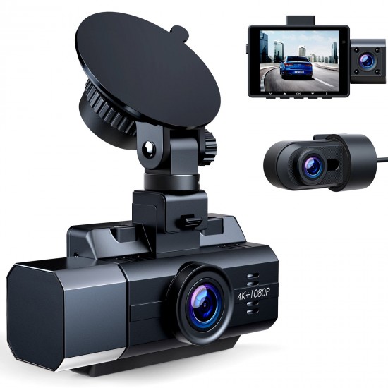 Campark DC40 3 Channel Dash Camera for Cars 4K+1080P Dual Channel, 4K+1080P+1080P Front Inside Rear Car Camera Campark DC40 3 Channel Dash Camera for Cars 4K+1080P Dual Channel, 4K+1080P+1080P Front Inside Rear Car Camera
