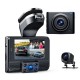Campark M200 1080P 3 Channel Front and Rear and Inside Dash Cam with GPS Campark M200 1080P 3 Channel Front and Rear and Inside Dash Cam with GPS