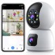 Campark SC24 2MP Dual Lens Indoor Security Camera Wireless With Phone App Auto Tracking For Children & Pet