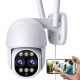 Campark SC20 4K Security Camera 8x Hybrid Zoom PTZ WiFi Dual Lens Cam with Color Night Vision