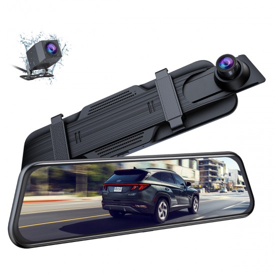 Campark RM01 10" 4K Front and Rear Mirror Dash Cam With Voice Control （Only Available in the US）