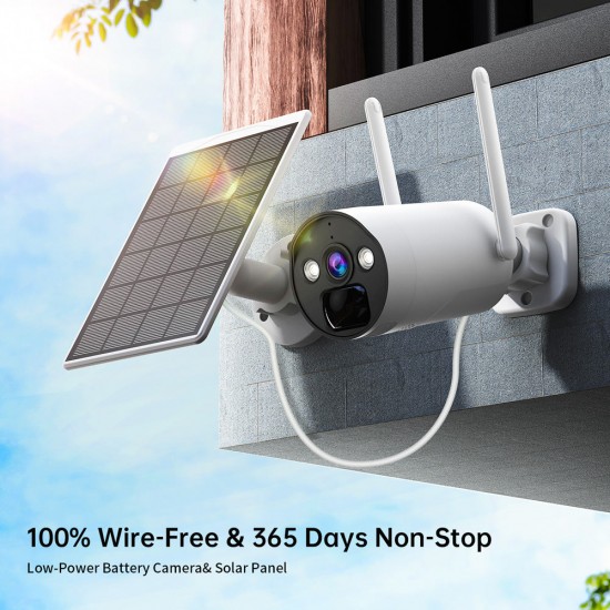 Campark SC08 4MP 4PCS Wireless Solar Powered Real-Time Alert Security Camera System Campark SC08 4MP 4PCS Wireless Solar Powered Real-Time Alert Security Camera System