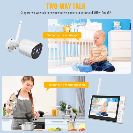 Campark SC01 1080P 2PCS Wireless Security Camera with 7" LCD Monitor And 32GB SD Card Campark SC01 1080P 2PCS Wireless Security Camera with 7" LCD Monitor And 32GB SD Card