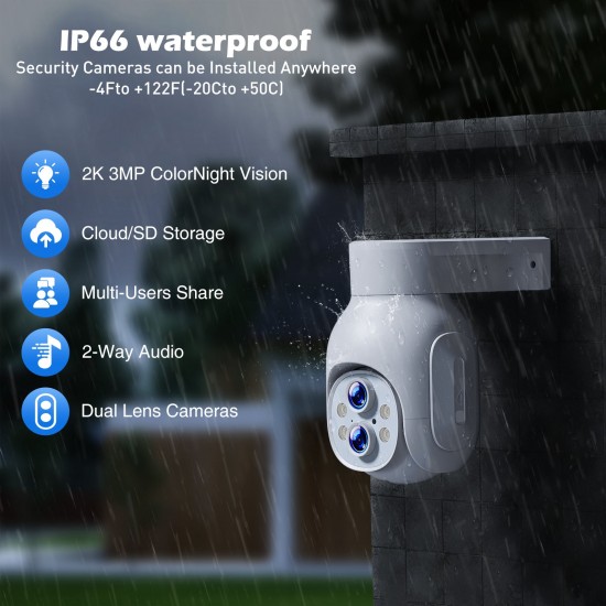 Campark SC22 3MP Security Camera 10 x Hybrid Zoom Wireless WiFi Motion Tracking Surveillance Camera With Alexa Campark SC22 3MP Security Camera 10 x Hybrid Zoom Wireless WiFi Motion Tracking Surveillance Camera With Alexa