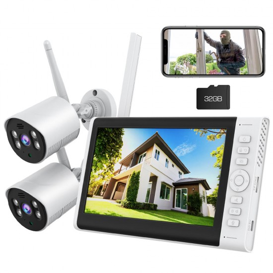 Campark SC01 1080P 2PCS Wireless Security Camera with 7" LCD Monitor And 32GB SD Card Campark SC01 1080P 2PCS Wireless Security Camera with 7" LCD Monitor And 32GB SD Card