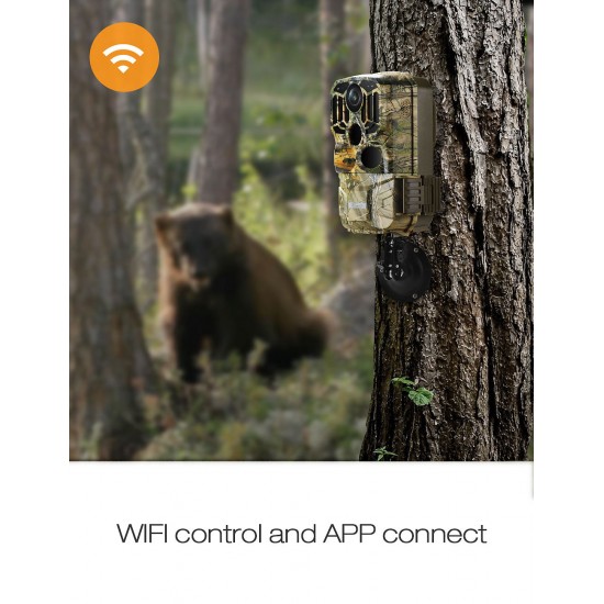 Campark H80 20MP 1296P Wifi Trail Camera with Night Vision Motion Activated for Wildlife Campark H80 20MP 1296P Wifi Trail Camera with Night Vision Motion Activated for Wildlife