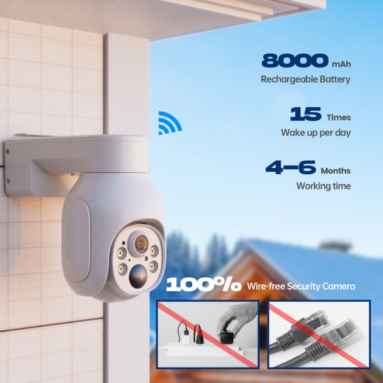 Campark SC19 4MP 355° Pan Tilt Control Wireless Battery Powered PTZ Security Camera Campark SC19 4MP 355° Pan Tilt Control Wireless Battery Powered PTZ Security Camera