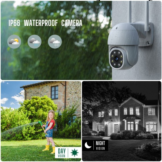 Campark W310 8CH 3MP PTZ Camera & Bullet Camera Combo Security Camera System Kit Campark W310 8CH 3MP PTZ Camera & Bullet Camera Combo Security Camera System Kit
