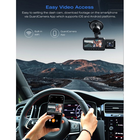 Campark CE67A/DC13 4K Front and Inside With WiFi GPS Dual Dash Camera Campark CE67A/DC13 4K Front and Inside With WiFi GPS Dual Dash Camera