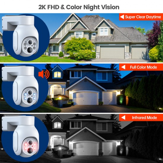 Campark SC19 4MP 355° Pan Tilt Control Wireless Battery Powered PTZ Security Camera Campark SC19 4MP 355° Pan Tilt Control Wireless Battery Powered PTZ Security Camera