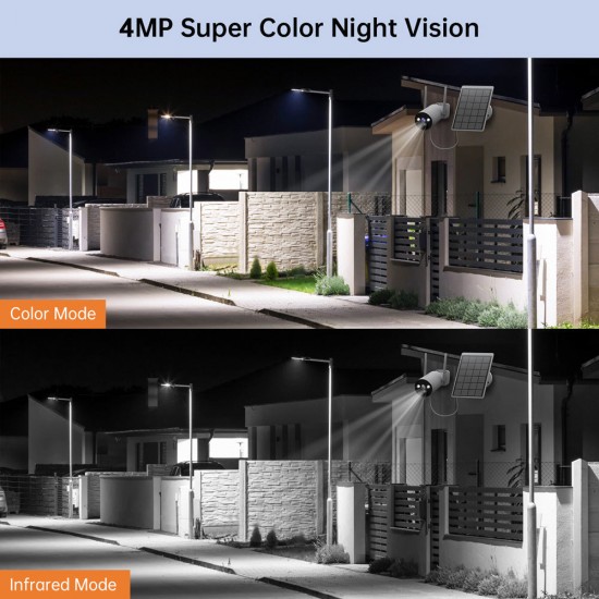Campark SC08 4MP 4PCS Wireless Solar Powered Real-Time Alert Security Camera System Campark SC08 4MP 4PCS Wireless Solar Powered Real-Time Alert Security Camera System