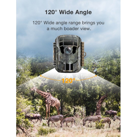 Campark T20A-gray/TC11 Full HD 1080P 24MP Easy-To-Hide Mini Trail Camera