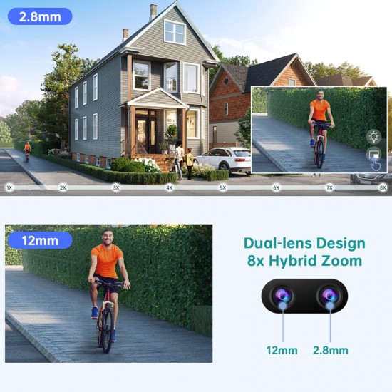 Campark SC20 4K Security Camera 8x Hybrid Zoom PTZ WiFi Dual Lens Cam with Color Night Vision Campark SC20 4K Security Camera 8x Hybrid Zoom PTZ WiFi Dual Lens Cam with Color Night Vision