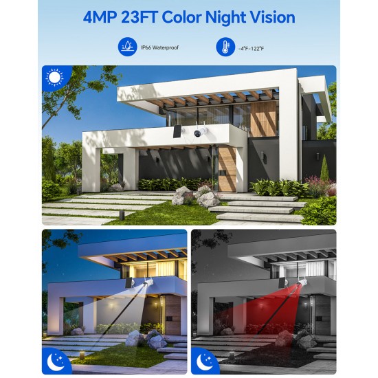 Campark SC17 6PCS 4MP 100% Wire-Free & NVR Solar Powered Security Camera System with 500GB HDD(Only Available In The US) Campark SC17 6PCS 4MP 100% Wire-Free & NVR Solar Powered Security Camera System with 500GB HDD(Only Available In The US)