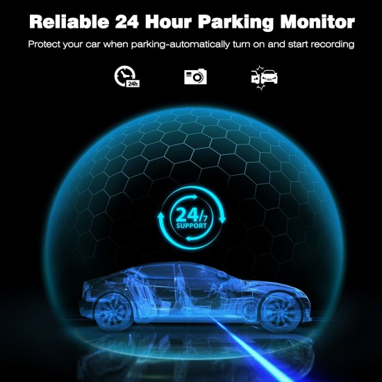 Campark DC30A Dash Cam Native 4K Front and 1080P Rear Car Camera Campark DC30A Dash Cam Native 4K Front and 1080P Rear Car Camera
