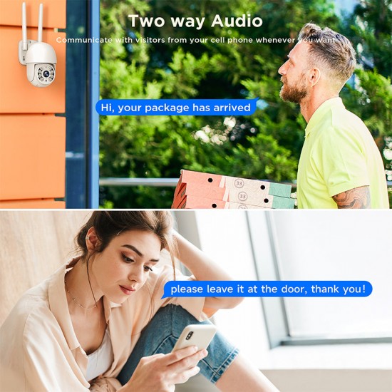 Campark SC32 4MP Security Camera 5X Digital Zoom WiFi PTZ Camera Outdoor with Auto Tracking & Real-time Alerting Campark SC32 4MP Security Camera 5X Digital Zoom WiFi PTZ Camera Outdoor with Auto Tracking & Real-time Alerting