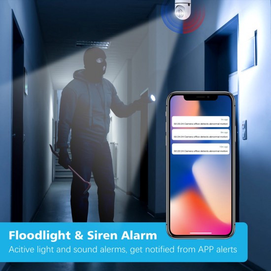 Campark SC11 10 x Hybrid Zoom 2MP Wireless WiFi Light Bulb Security Camera with Sound & Light Alarm, Color Night Vision Campark SC11 10 x Hybrid Zoom 2MP Wireless WiFi Light Bulb Security Camera with Sound & Light Alarm, Color Night Vision