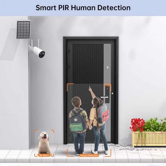 Campark SC08 4MP 4PCS Wireless Solar Powered Real-Time Alert Security Camera System Campark SC08 4MP 4PCS Wireless Solar Powered Real-Time Alert Security Camera System