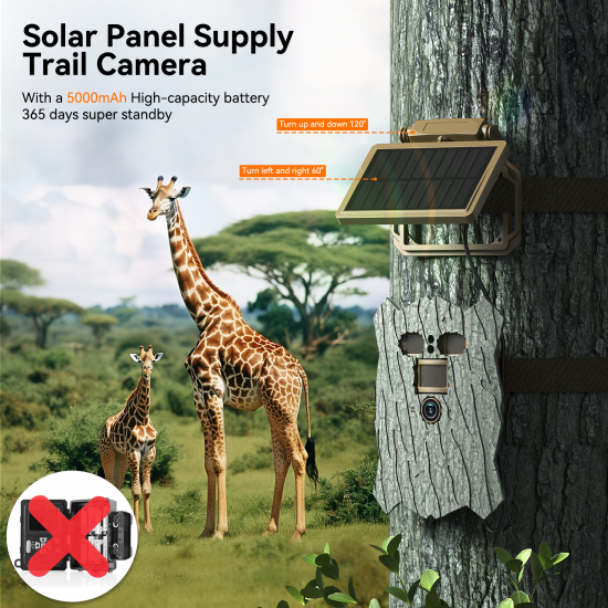 Campark TC21 4K 46MP Trail Camera 950NM Non-Glow Ultra-Thin WiFi Bluetooth Solar Power Game Camera With Covert Shell Campark TC21 4K 46MP Trail Camera 950NM Non-Glow Ultra-Thin WiFi Bluetooth Solar Power Game Camera With Covert Shell