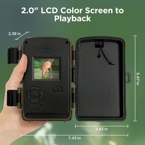 Campark TC23 Full HD 24MP 1080P Trail Camera with Night Vision Campark TC23 Full HD 24MP 1080P Trail Camera with Night Vision