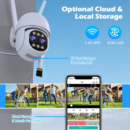Campark SC20 4K Security Camera 8x Hybrid Zoom PTZ WiFi Dual Lens Cam with Color Night Vision Campark SC20 4K Security Camera 8x Hybrid Zoom PTZ WiFi Dual Lens Cam with Color Night Vision
