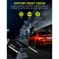 Campark DC12 4K Ultra HD 2.4" LCD Supercapacitor Front Car Dash Camera Campark DC12 4K Ultra HD 2.4" LCD Supercapacitor Front Car Dash Camera
