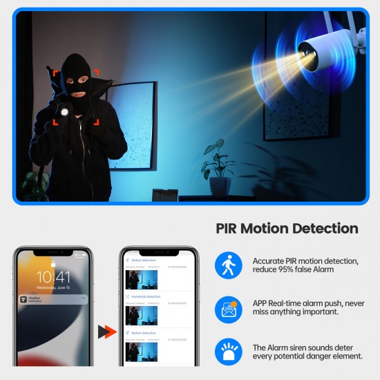 Campark SC05 4MP Wifi Solar Security Camera System With Color Night Vision Campark SC05 4MP Wifi Solar Security Camera System With Color Night Vision