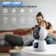 Campark SC24 2MP Dual Lens Indoor Security Camera Wireless With Phone App Auto Tracking For Children & Pet