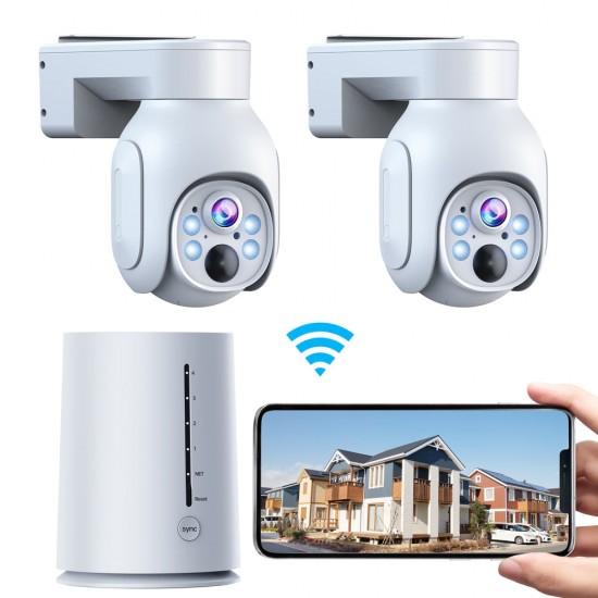 Campark SC19 4MP 355° Pan Tilt Control Wireless Battery Powered PTZ Security Camera