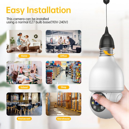 Campark SC16 1080P Wireless WiFi Motion Tracking Lightbulb Security Camera With Alexa Campark SC16 1080P Wireless WiFi Motion Tracking Lightbulb Security Camera With Alexa
