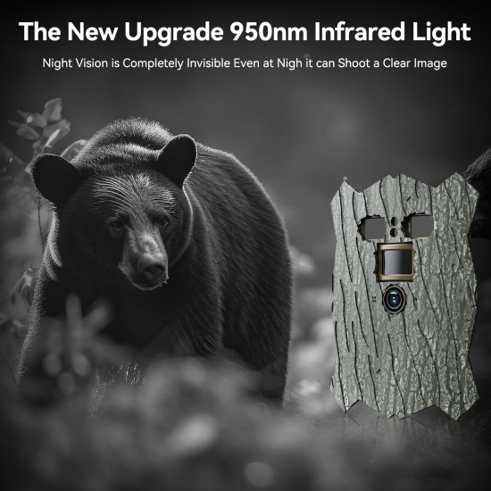 Campark TC21 4K 46MP Trail Camera 950NM Non-Glow Ultra-Thin WiFi Bluetooth Solar Power Game Camera With Covert Shell Campark TC21 4K 46MP Trail Camera 950NM Non-Glow Ultra-Thin WiFi Bluetooth Solar Power Game Camera With Covert Shell