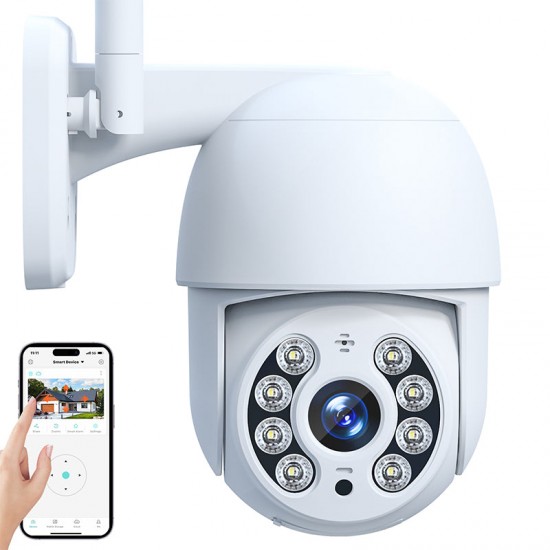 Campark SC32 4MP Security Camera 5X Digital Zoom WiFi PTZ Camera Outdoor with Auto Tracking & Real-time Alerting