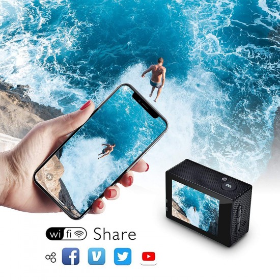 Campark ACT74 Action Camera 4K WiFi Waterproof Sports Camera Campark ACT74 Action Camera 4K WiFi Waterproof Sports Camera