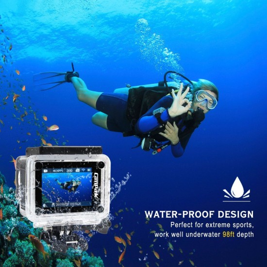 Campark ACT76 Action Camera 4K Ultra HD WiFi Waterproof WI-FI Remote Control