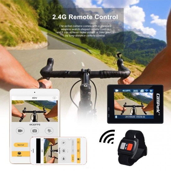 Campark ACT76 Action Camera 4K Ultra HD WiFi Waterproof WI-FI Remote Control Campark ACT76 Action Camera 4K Ultra HD WiFi Waterproof WI-FI Remote Control