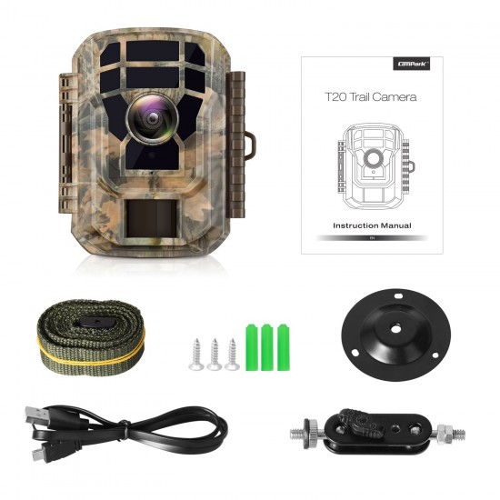 Campark T20 Mini Wildlife Camera-12MP 1080P HD Trail Game Camera