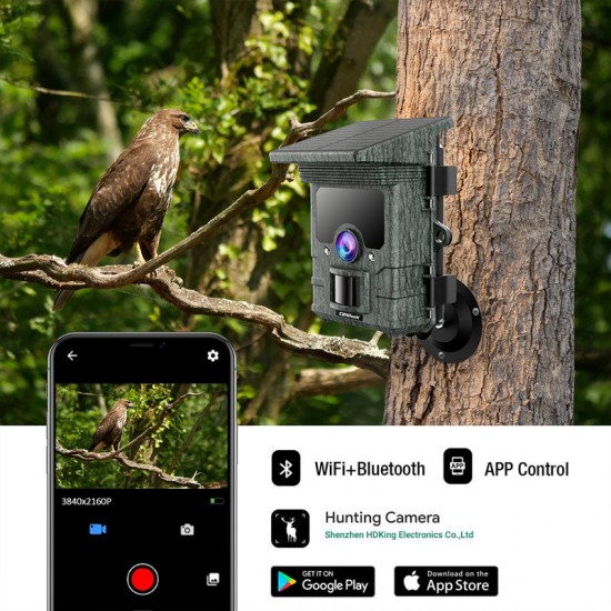Campark T300/TC02 4K 30MP Solar Powered WiFi Bluetooth Trail Camera Campark T300/TC02 4K 30MP Solar Powered WiFi Bluetooth Trail Camera