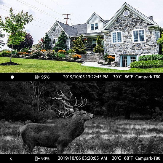 Campark T80 Trail Camera-WiFi 20MP 1296P Hunting Game Camera Campark T80 Trail Camera-WiFi 20MP 1296P Hunting Game Camera