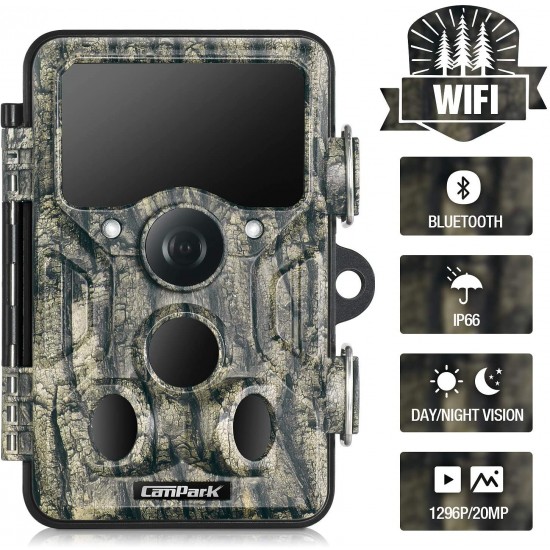 Campark T86 WiFi Bluetooth Trail Camera 20MP 1296P Game Hunting Camera Campark T86 WiFi Bluetooth Trail Camera 20MP 1296P Game Hunting Camera