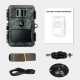 Campark TC03 4K 32MP Low Glow Flash Trail Camera