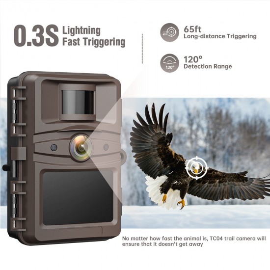 Campark TC04 4K 32MP Low Glow Wifi Trail Camera Campark TC04 4K 32MP Low Glow Wifi Trail Camera