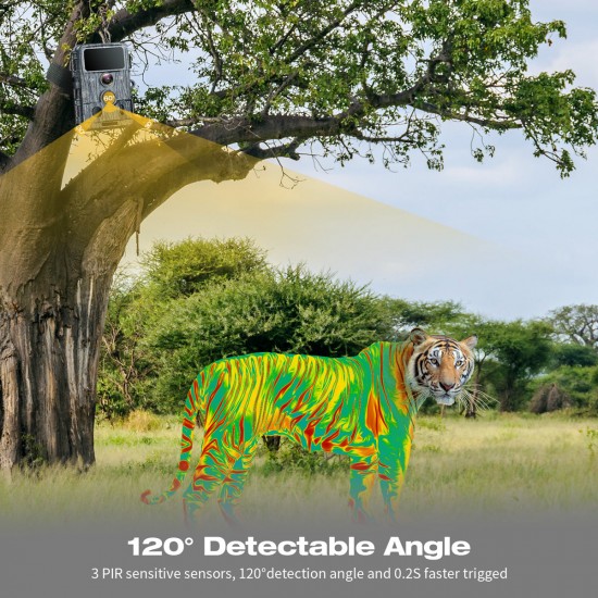 Campark TC05 4k 48MP Wifi Night Vision Trail Cam With 32G SD Card Campark TC05 4k 48MP Wifi Night Vision Trail Cam With 32G SD Card