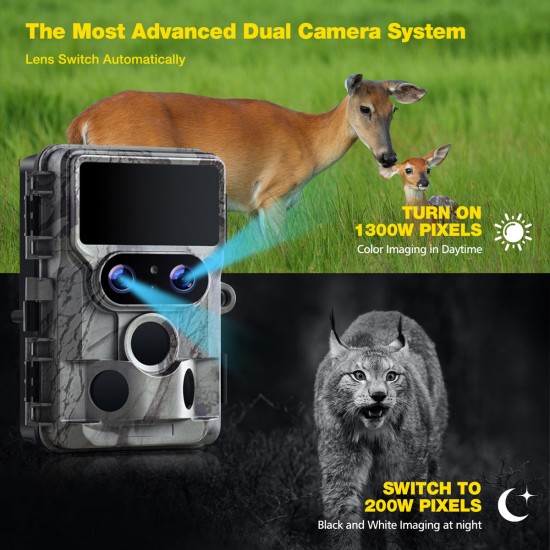 Campark TC06 4k 60MP Wifi Dual Lens Trail Camera With Color Night Vision Campark TC06 4k 60MP Wifi Dual Lens Trail Camera With Color Night Vision