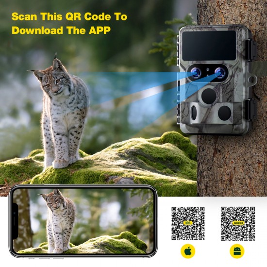Campark TC06 4k 60MP Wifi Dual Lens Trail Camera With Color Night Vision Campark TC06 4k 60MP Wifi Dual Lens Trail Camera With Color Night Vision