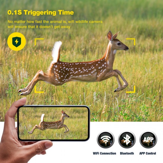 Campark TC06 4k 60MP Wifi Dual Lens Trail Camera With Color Night Vision Campark TC06 4k 60MP Wifi Dual Lens Trail Camera With Color Night Vision