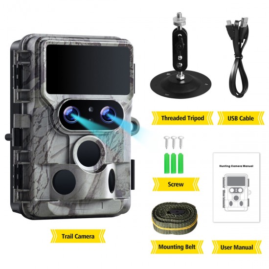Campark TC06 4k 60MP Wifi Dual Lens Trail Camera With Color Night Vision Campark TC06 4k 60MP Wifi Dual Lens Trail Camera With Color Night Vision