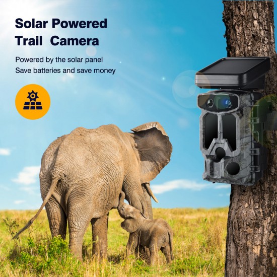 Campark TC07 4K 60MP WiFi Solar Power Dual Lens Wildlife Camera Trail Camera, The Highest-Definition & Performance Game Cam