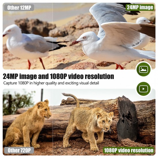 Campark TC15 24MP 1080P Solar Power 0.1S Trigger Time Trail Camera for Outdoor Wildlife Campark TC15 24MP 1080P Solar Power 0.1S Trigger Time Trail Camera for Outdoor Wildlife
