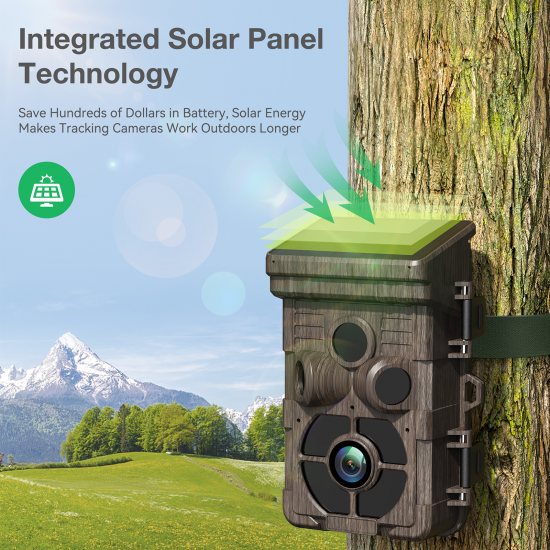 Campark TC16 24MP 1080P Trial Camera Solar Powered Integrated Game Camera with Night Vision and Motion Activated Campark TC16 24MP 1080P Trial Camera Solar Powered Integrated Game Camera with Night Vision and Motion Activated