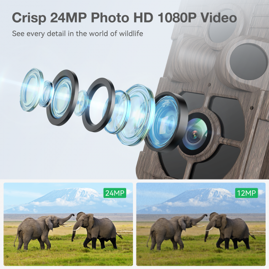 Campark TC16 24MP 1080P Trial Camera Solar Powered Integrated Game Camera with Night Vision and Motion Activated Campark TC16 24MP 1080P Trial Camera Solar Powered Integrated Game Camera with Night Vision and Motion Activated